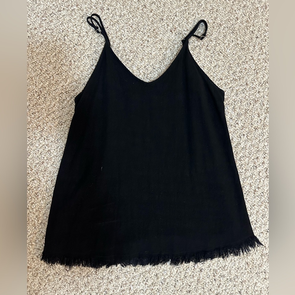 Jodifl Adjustable Tank with Raw Hem